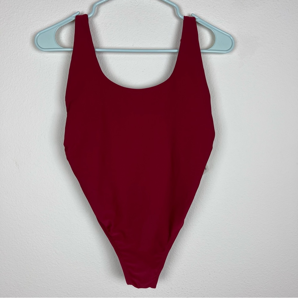 Bikinishe Red One Piece Swimsuit
